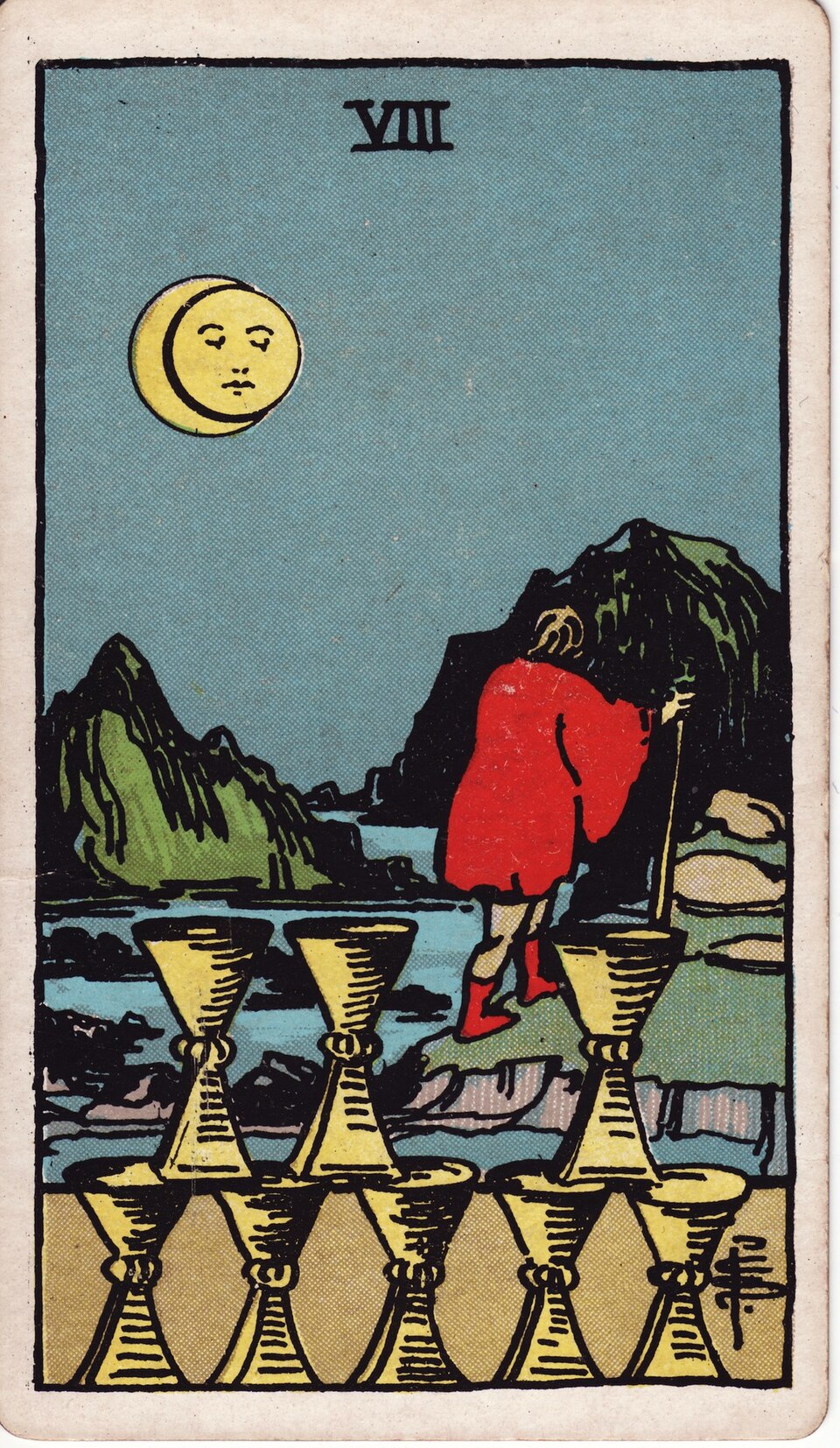 Lá bài Tarot Eight of Cups