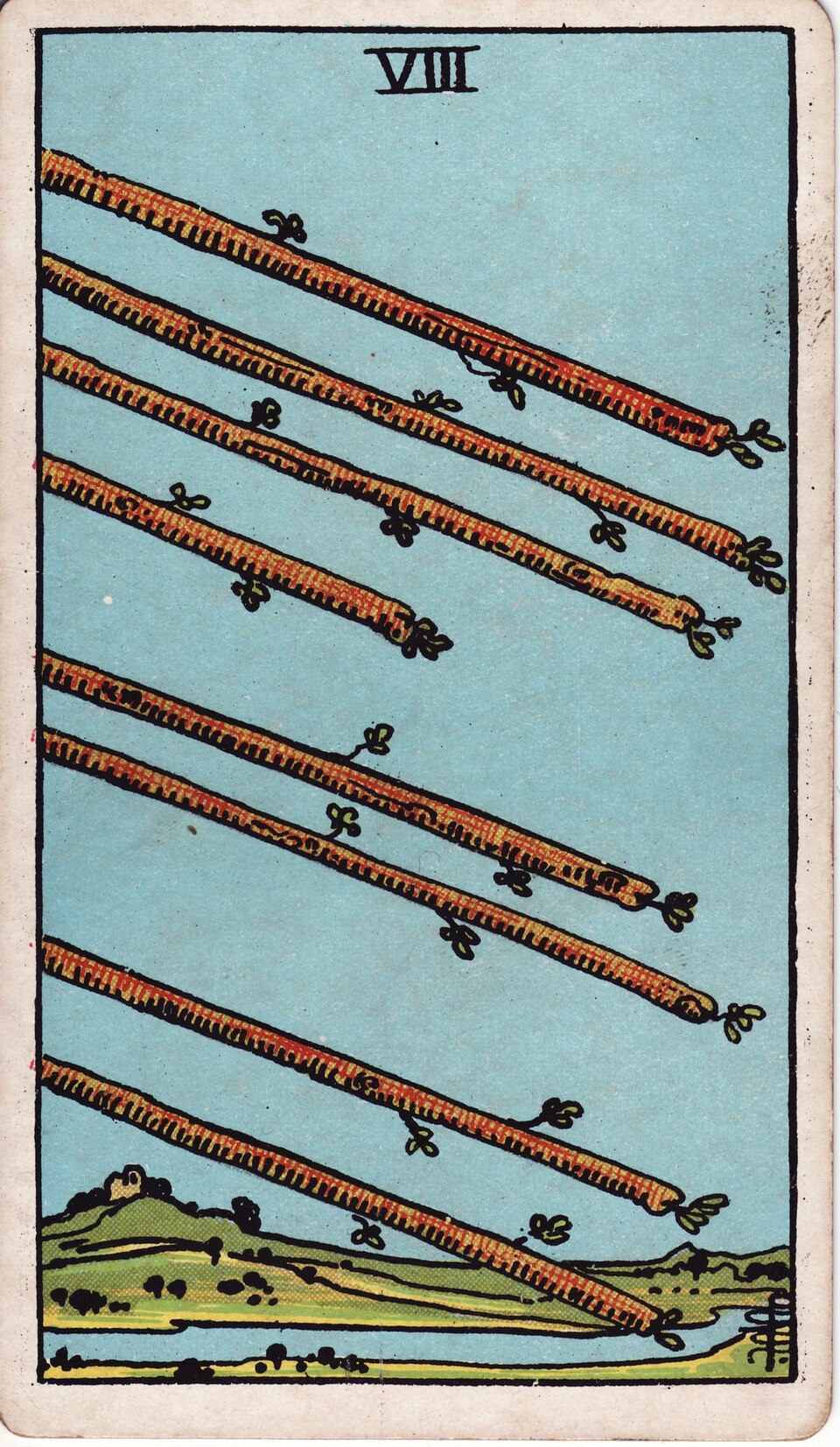 Lá bài Tarot Eight of Wands