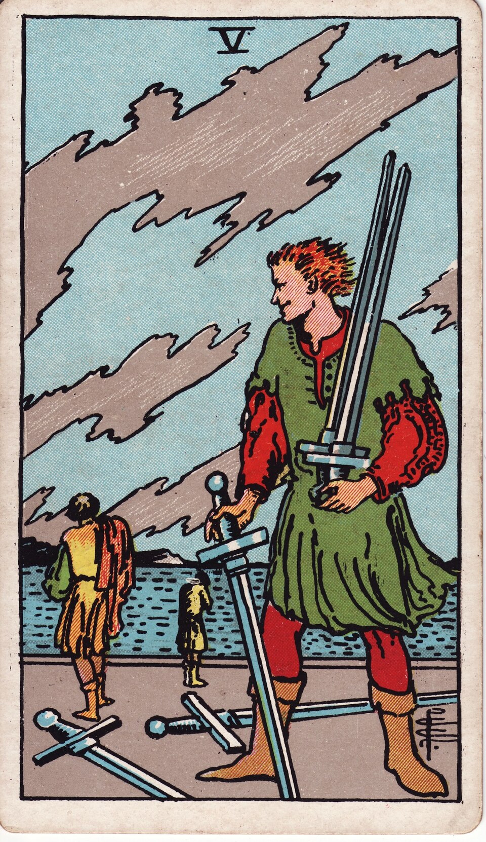 Lá bài Tarot Five of Swords