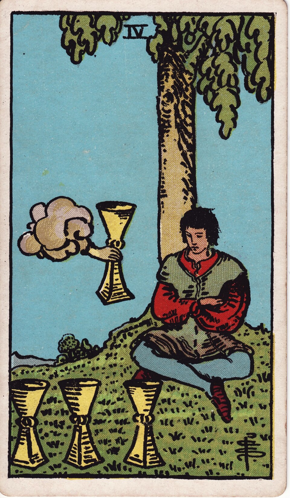 Lá bài Tarot Four of Cups