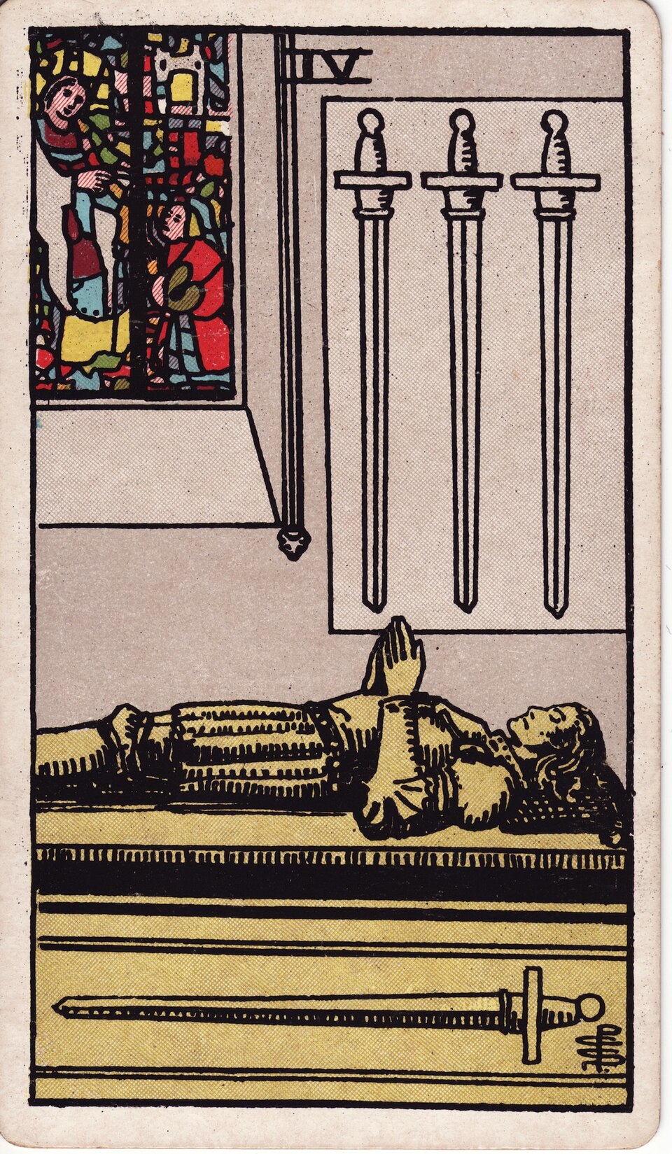 Lá bài Tarot Four of Swords