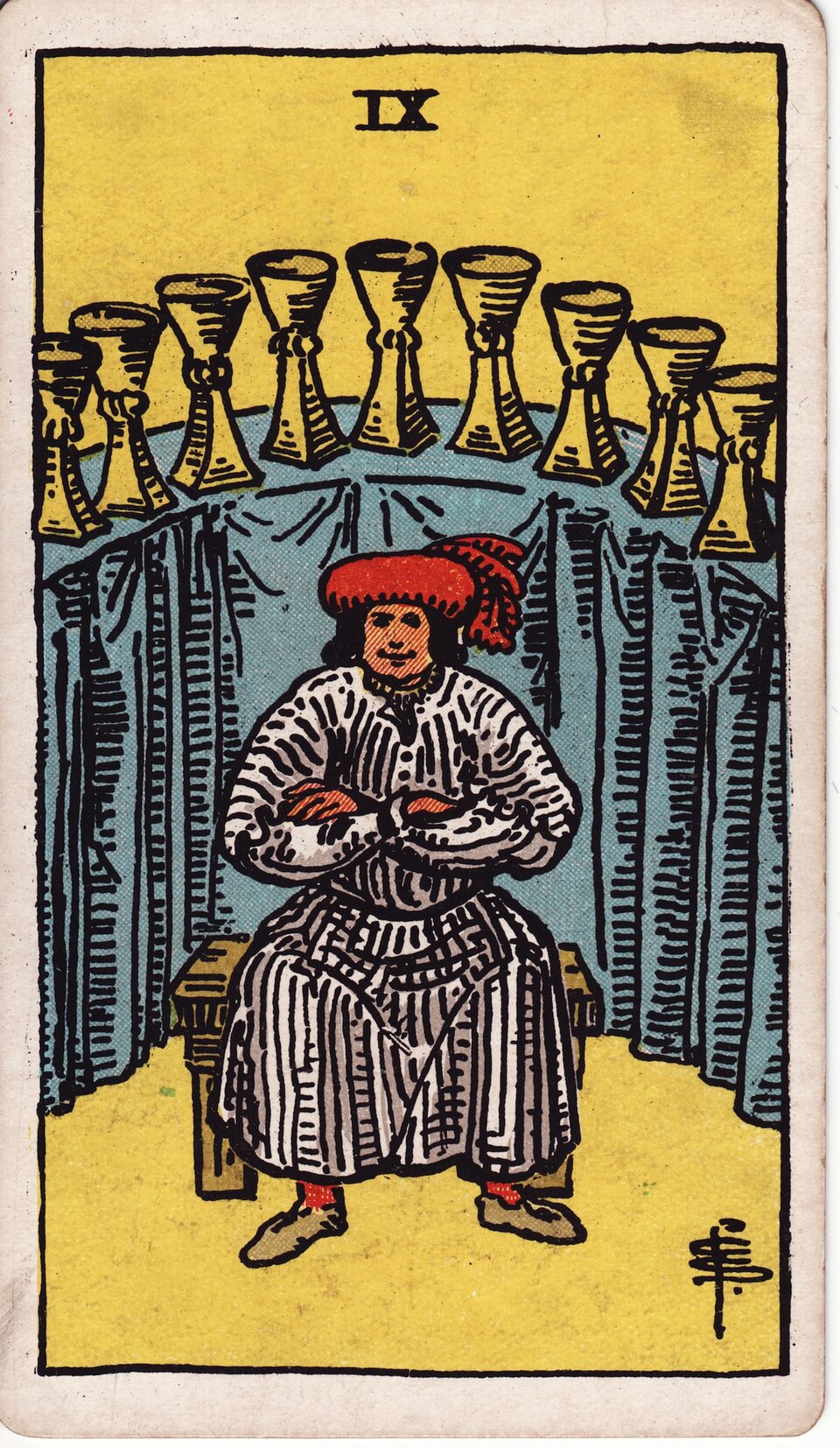 Lá bài Tarot Nine of Cups
