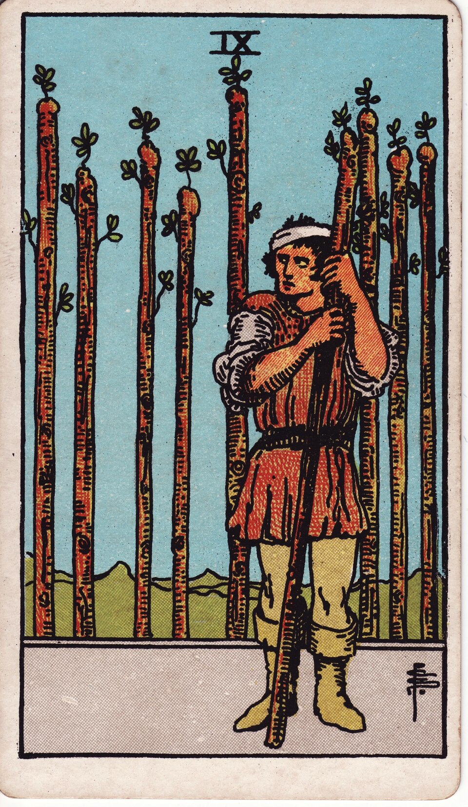 Lá bài Tarot Nine of Wands