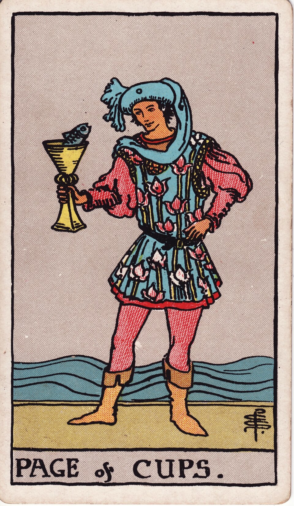 Lá bài Tarot Page of Cups