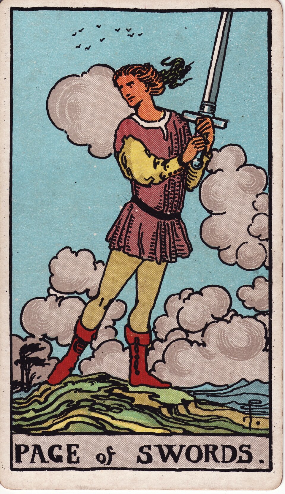 Lá bài Tarot Page of Swords