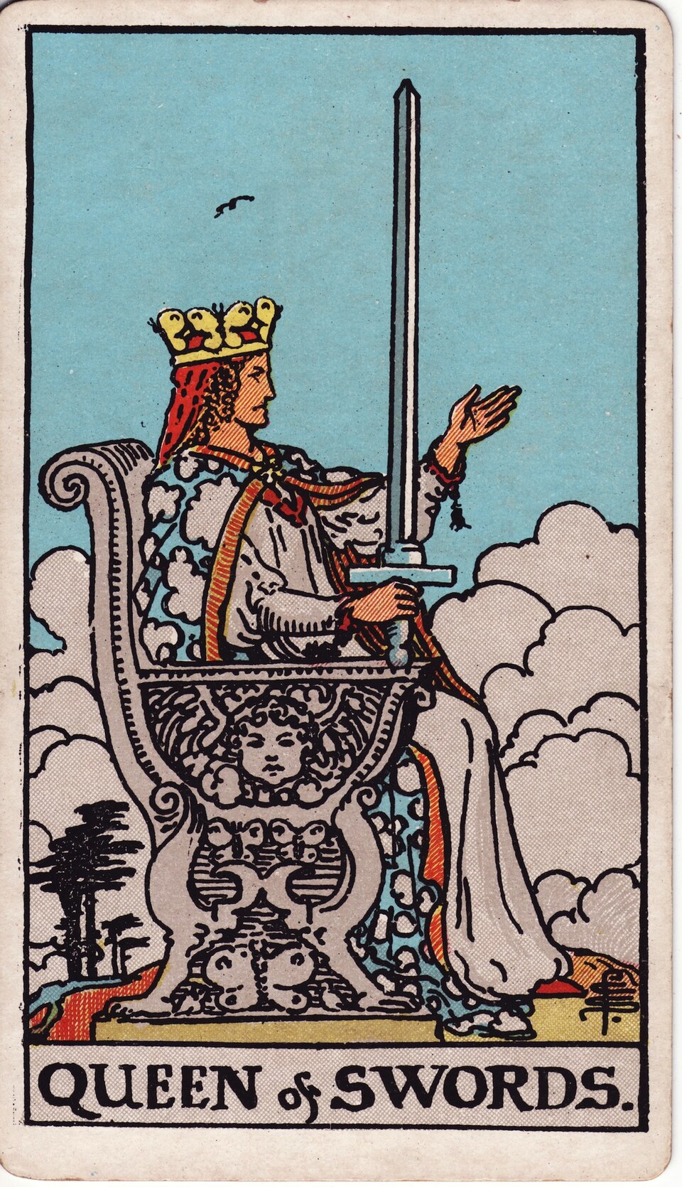 Lá bài Tarot Queen of Swords