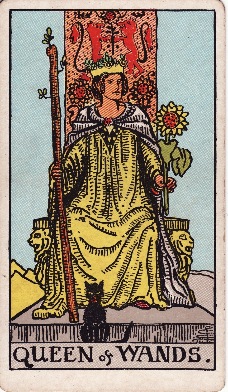 Lá bài Tarot Queen of Wands