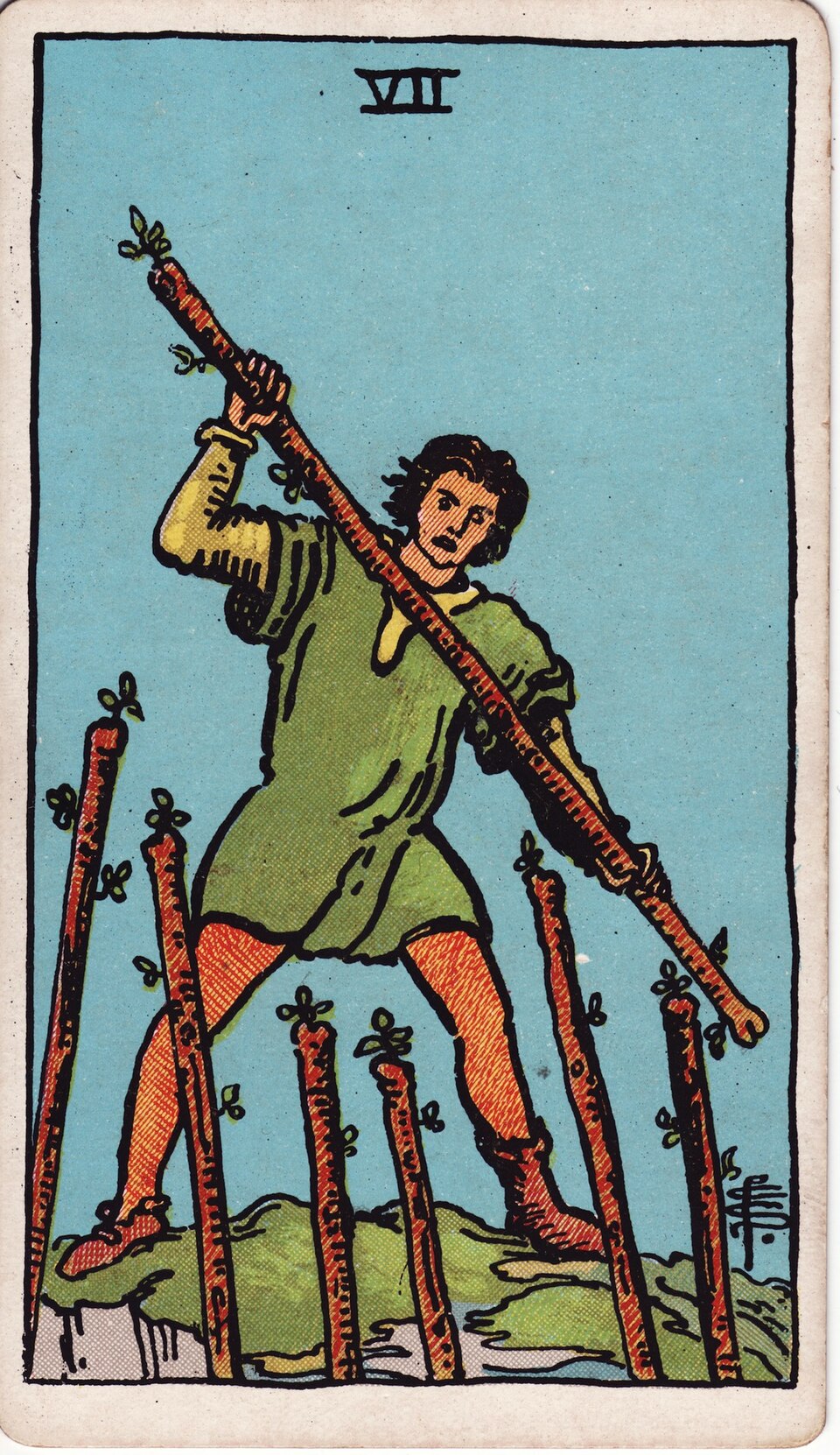 Lá bài Tarot Seven of Wands