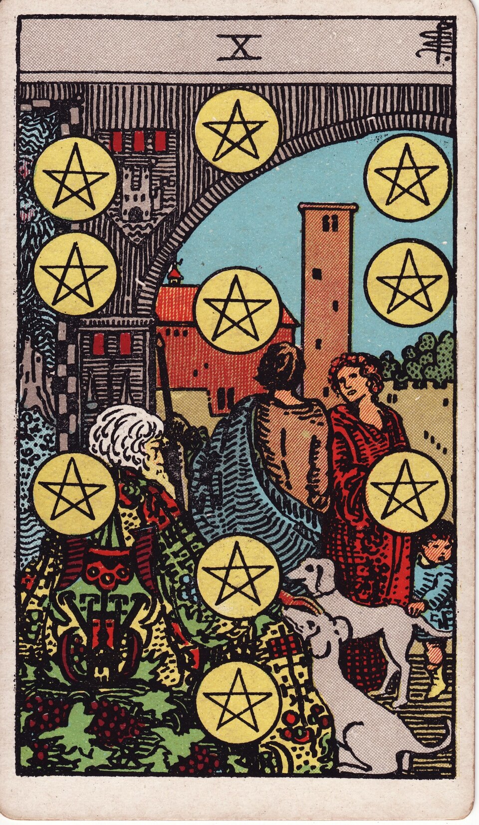Lá bài Tarot Ten of Pentacles