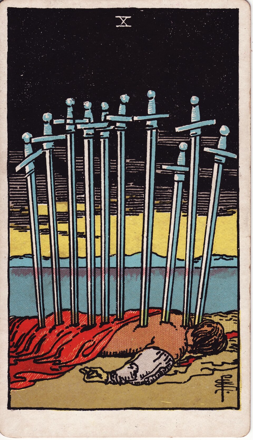 Lá bài Tarot Ten of Swords