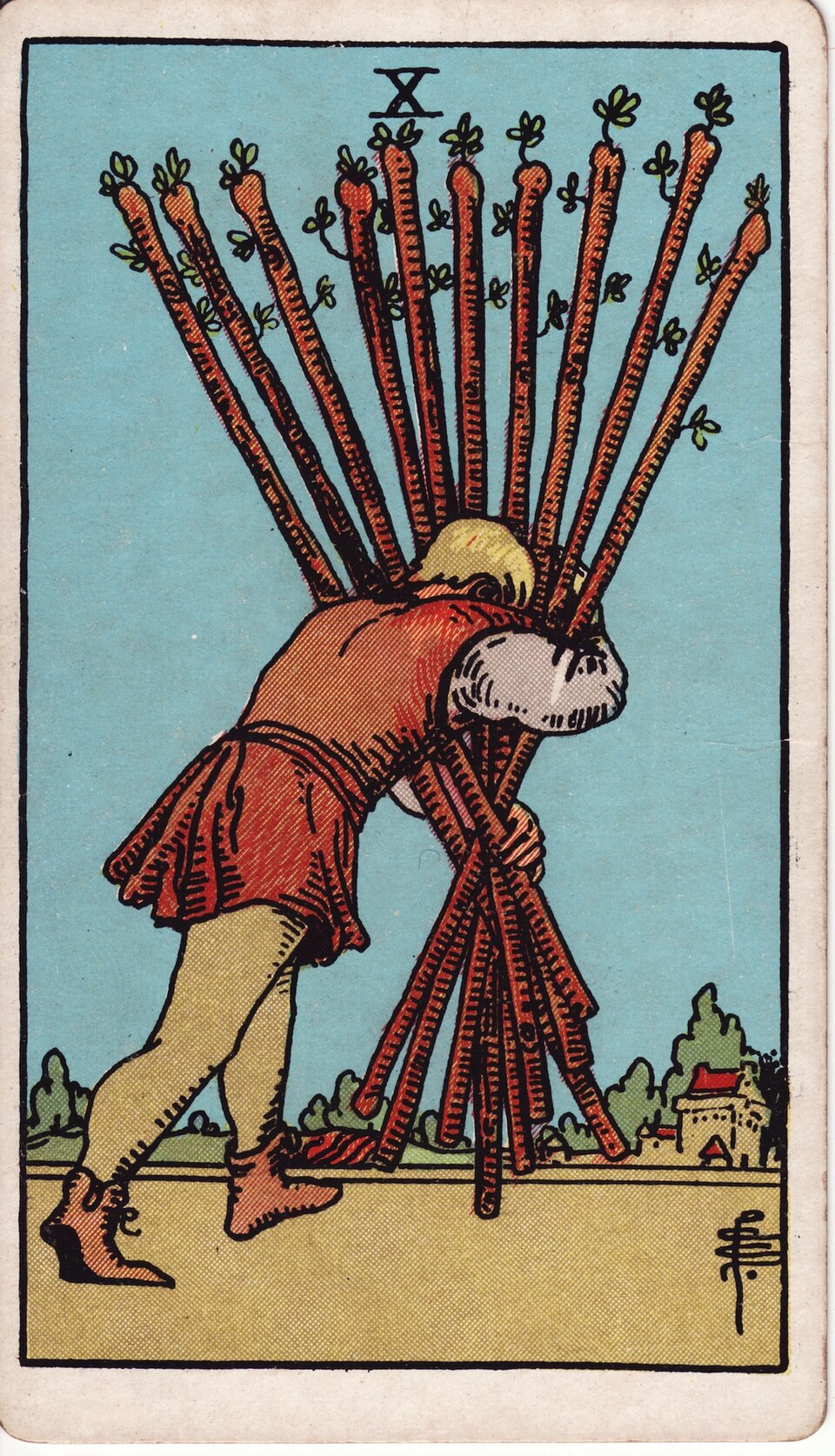 Lá bài Tarot Ten of Wands