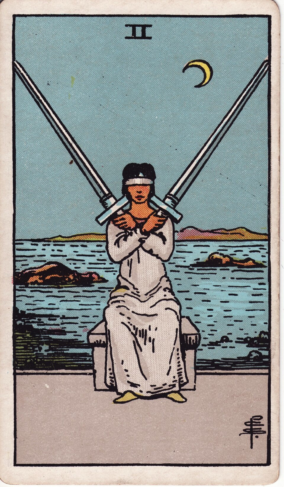 Lá bài Tarot Two of Swords