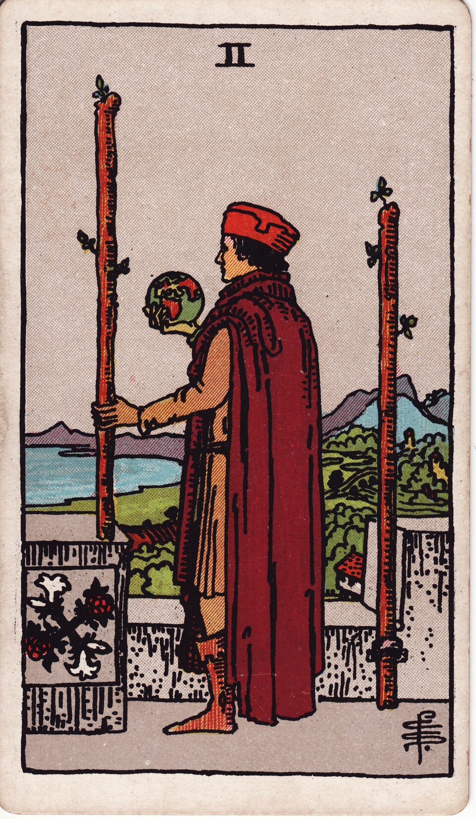 Lá bài Tarot Two of Wands